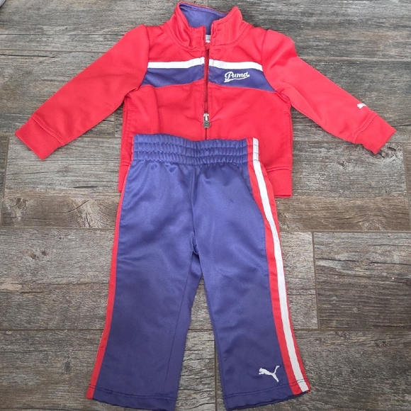 Puma Pink and Purple Babygirl Tracksuit - Picture 3 of 4